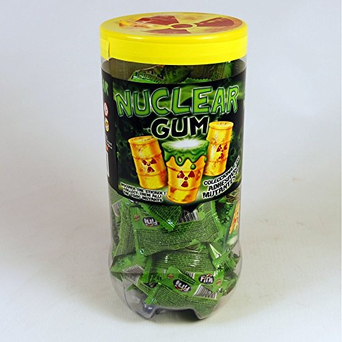 NUCLEAR GUM CHICLE CON ADHESIVO TARRO 50 CHICLES RELLENOS