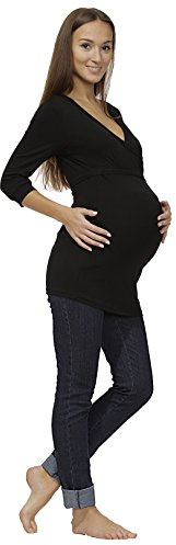 YESET Jeans de Maternité Jeans Grossesse Pantalon Jeans Longue Stretch Ventre Enceinte Denim - Jean Bleu, 36
