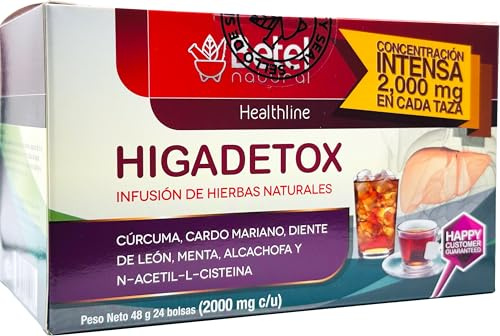 Higadetox Tea by Betel Natural - Healthy Liver Detox - 24 Tea Bags