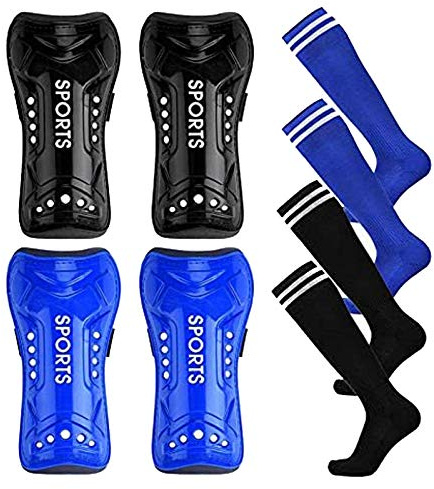 Haploon Soccer Shin Guards for Kids Youth，Soccer Football Shin Pads Protective Soccer Shin Pads & Sleeves Equipment - Football Gear for 3 5 4-6 7-9 10-12 Years Old Children Teens Boys Girls
