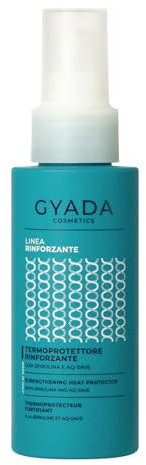 GYADA COSMETICS, Termoprotettore Rinforzante con Spirulina e AQ-SAVE, Termoprotettore Capelli ad Azione Ristrutturante, per Capelli Idratati, non Unge e non Appesantisce, 100 ml
