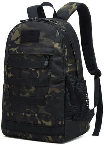 26L Rucksack Taktischer Herren Outdoor Trekkingrucksacke Rucksäck Wanderrucksäcke Schultasche Unitasche Mini Tagesrucksack mit MOLLE-System Tactical Backpack für Assault Sport Camping Wandern Reisen