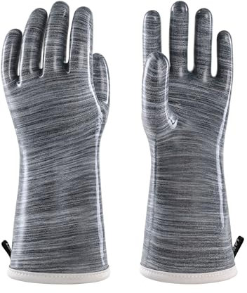 wahoo Gant Four Anti Chaleur en Silicone Liquide, Imperméables Gant de Cuisine, Antidérapants, Parfaits pour la Cuisine, Le Barbecue, la Cuisson & la Pâtisserie, M/8