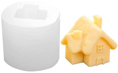 Hailerio Silicone Mold Castle,Fondant Molds | House Shape Candle Mold, Chocolate Mold for Candy, Candle Making Mould, Design for Jelly Cake, Candy Pudding