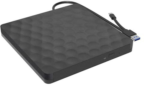 MZZYG Lecteur DVD Enregistreur Blu-Ray Mobile Externe USB3.0 Type-C, Graveur DVD Portable, Support 3D 25 Go 50 Go for Ordinateurs Portables De Bureau