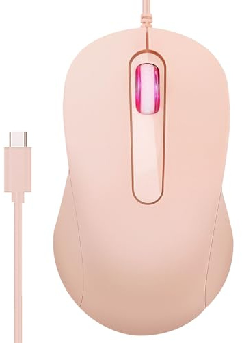 Générique Souris USB Filaire - Souris Ergonomique Silencieuse Plug-and-Play | Souri À Trackball | Design Antidérapant pour Bureau, Maison, École, Ordinateur Portable & Ğaming