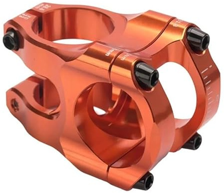 CNC-styrstam i aluminiumlegering, 12,5'' * 13,8'' mountainbiketillbehör for de flesta cyklar, landsvägscyklar, MTB och cykling(Orange)
