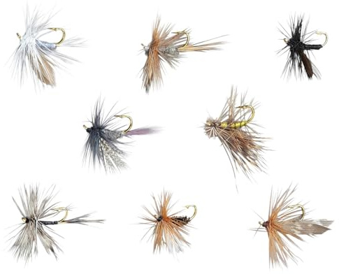 Balzer Edition Fly Trockenfliegen-Sortiment - 8 Fliegen im Set, Köderset, Trockenfliege