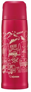 Zojirushi botella termica para café-té-mate-bebida isotonica- sales minerales-no trasmite sabor metálico-líquidos calientes o fríos durante 24 horas-acero inoxidable 18/8+ antiadherente-SJ-JS-0.8L RO