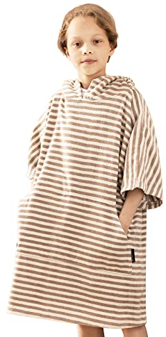 HOMELEVEL Surf und Badeponcho für Kinder - Poncho Handtuch - Badeponcho - Bademantel für Kinder - 100% Baumwolle