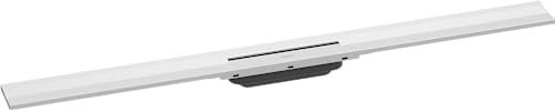 hansgrohe RainDrain Flex - Canaleta para ducha (1000 mm, se puede acortar para montaje en pared), color blanco mate