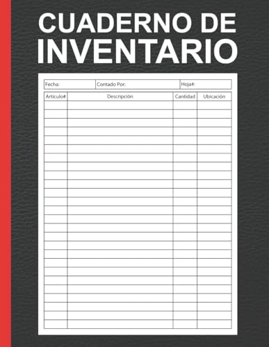 Cuaderno de Inventario: Libro Registro De Inventario Para El Seguimiento De Inventario De Pequeñas Empresas Y Proyectos Personales