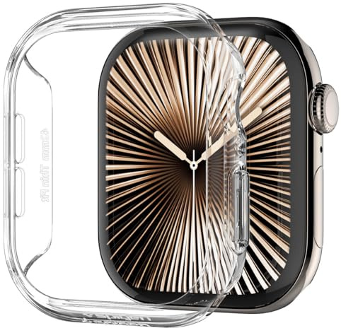 Spigen Thin Fit Hülle Kompatibel mit Apple Watch 11/10 42mm (2025/2024) - Kristallklar