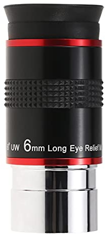 Professional Astronomical Telescope Eyepiece 1.25inch 68 Degree Wide Angle Eyepiece Planetary Eye Lens 6MM / 9MM / 15MM / 20MM Binoculars For Bird Watching(6mm)