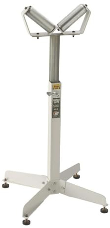 Adjustable V-Shaped Pipe Roller Super Duty Stand HTC HSV-18 with Two 6” V-Shaped Rollers
