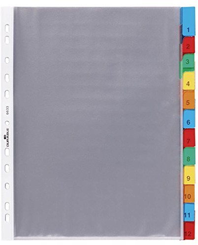 Durable 663319 Fickregister 1-12, transparent