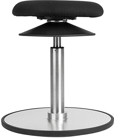 Sport-Tec Ergo Pendelhocker Standard Stehhilfe Sitzhocker Höhenverstellbar ø 30 cm SCHWARZ