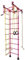 Sprossenwand Klettergerüst Heimsportgerät für das Kinderzimmer FitTop M1 Rosa Raumhöhe 240 – 290 cm