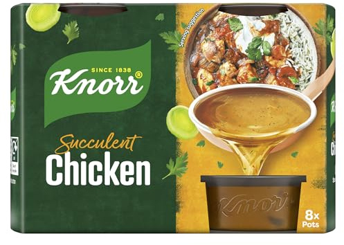 Knorr Chicken Stock Pots gluten-free to add a rich chicken flavour to your dishes 8x 28 g