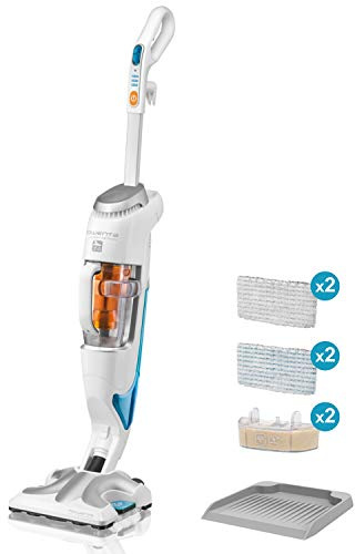 Rowenta aspirateur balai vapeur, Blanc/Argenté, Norme