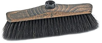 Zimmerbesen Eurogew.Rosshaar, Natur/schwarz (1 Stück)