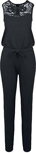 Urban Classics Damen Einteiler Ladies Lace Block Jumpsuit per pack Schwarz (Black 00007), X-Large (Herstellergröße: XL)