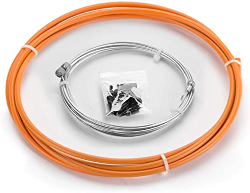 Chooee Universal Bicycle Brake Cable Housing Kit for Mountain Bike or Road Bikes,Standard,Orange