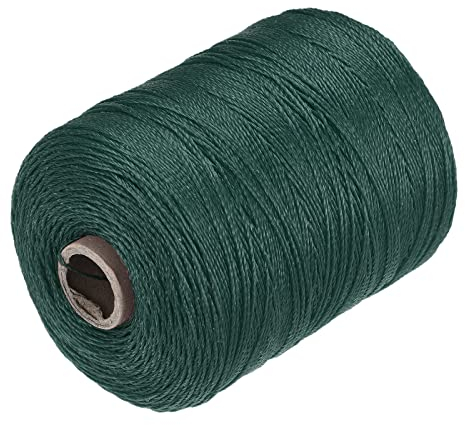 sourcing map Torcida Albañil Línea Nylon Cordel Cuerda Cordón Oscuro Verde 600M/656 Yardas 1mm Diámetro para Redes, Paisajismo, Hogar Mejora, Bricolaje Proyecto, Artesanía, Albañilería