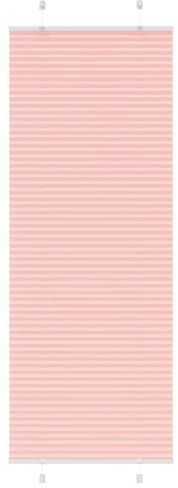 vidaXL Plissee Rosa 80x200 cm Stoffbreite 79,4 cm Polyester, Faltrollo, Klemmfix, Plisseerollo, Jalousie, Rollo, Plisseerollo für Fenster