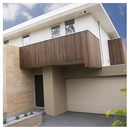 Valla de listones de patio, paneles de valla compuesta de plástico de madera, para apartamentos, parque, barandilla de cubierta resistente al viento y al agua