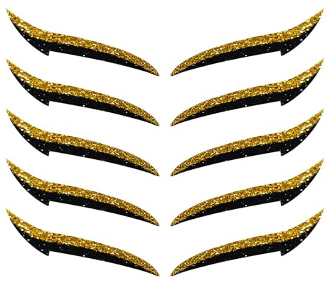 Adesivi adesivi per il trucco permanenti, adesivi per gli occhi naturali, 10 pezzi, impermeabili, per donne e ragazze