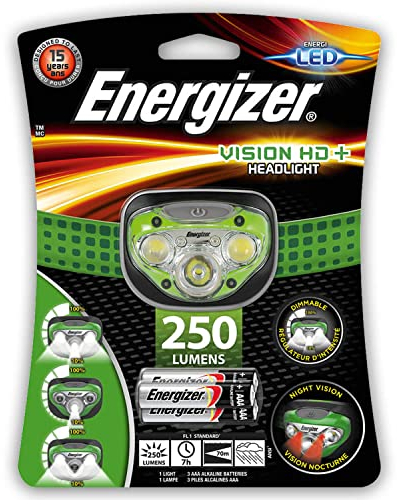 Energizer Kopflampe Vision HD + grün 3 AAA HD+