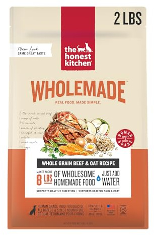 The Honest Kitchen Human Grade Wholemade™ Dehydrated Dog Food, Whole Grain Beef & Oat Dog Food, 2 lb Bag