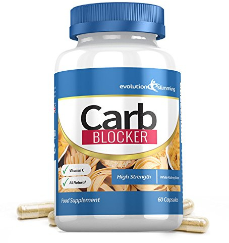 Carb Blocker with White Kidney Bean & Vitamin C, 60 Capsules, Evolution Slimming