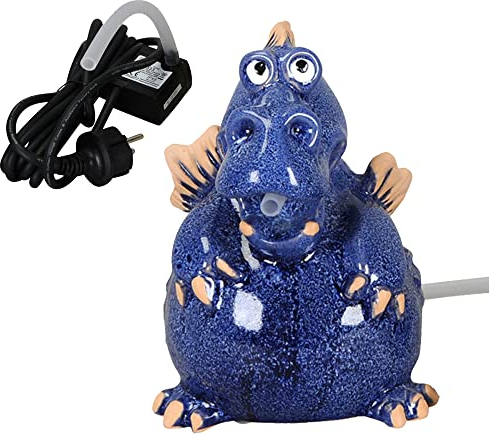 Deko-Shop-Hannusch Brouillard Motif dragon Bleu