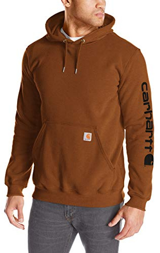 Visit The Carhartt Store Sweat-Shirt à Capuche à Manches Moyennes pour Homme - Marron - XXXXX-Large