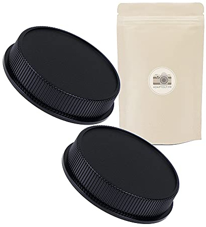 LT/L BO - 2x Copriobiettivo posteriore retro per Leica T/L - Compatibile con tutte le fotocamere DSLR di Leica T/L compatibile S1 S1H S5 TL2 CA SL2 S1R - Adaptout marca francese
