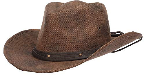 Dorfman Pacific Danum Twill Outback Hut Distressed - Braun - L