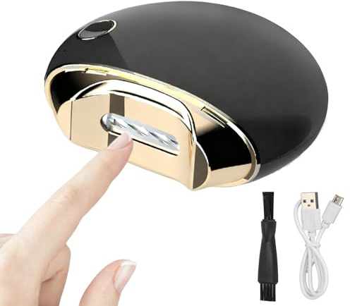 Coupe-ongles électrique, Commutateur à 2 vitesses Ciseaux à Ongles, Lime à Ongles électrique, une tête rotative à 360 degrés, Outil de Manucure électrique pour Bébés Seniors et Adultes (noir)