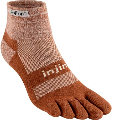 Injinji Trail Midweight Mini-Crew Socken, bark, M