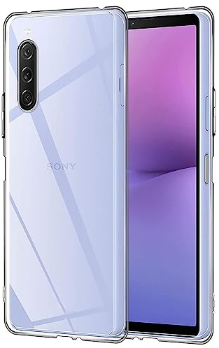 Verco Handyhülle für Sony Xperia 10 V Case, Handy Cover für Xperia 10 V 2023 Hülle Transparent Dünn Klar Silikon, durchsichtig