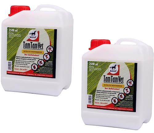 RL24 leovet - Tam Tam Vet | Insektenschutz mit Langer Wirkdauer | Bremsenspray für Pferde | Schutz vor Mücken, Bremsen & Zecken | Mückenspray für Pferde | 2 x 2500 ml Kanister (2er Set)