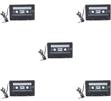 NeaxgeandX Kassettenadapter für CD/MP3-Player, 3,5 mm AUX auf Auto-Kassetten-Konverter, Kfz-Zubehör, 5 Stück