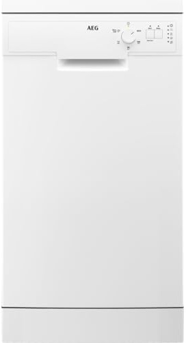 AEG 5000 Series Freestanding Dishwasher, FFX52507ZW, Dishwasher with AirDry Technology, 10 Settings, Customisable Space with MaxiFlex Drawer, Quik Program, 46 dB, 45cm, White, Class E