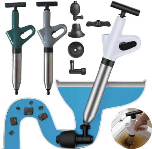 HayaHome - Desatascador Tuberías WC Desatascador Profesional con Aire Comprimido para Desagües e Inodoro Desatascador Inflable de alta presión para Inodoro Lavabo Bañera Tubería Plato Ducha Fregadero