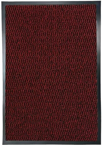 Suprano Door Mats Indoor 120cm x 180cm Red, Washable indoor Outdoor Rugs Matts, Heavy Duty Non-slip Entrance Mat, Super Absorbent Front Door Mat Kitchen Hallway Bath Barrier Rugs (Red, 120 x 180 cm)