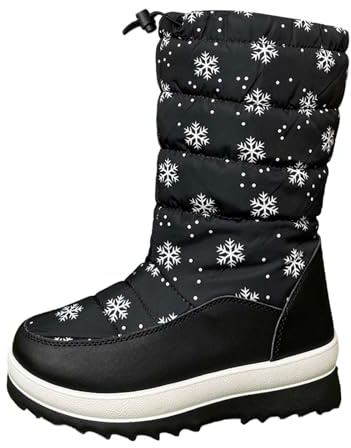Apres Ski Femme Bottes De Neige Imperméable Hiver Impermeable Botte Chaude Pour Chaud Bottines Bottine Apres-Ski Chaussure Chaussures Après Grand Froid D'hiver Fourrees Fourrées Après-Ski Boots