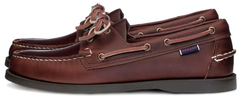 Sebago Men's Docksides Portland Waxed Boat Shoes, Brown (Brown-Gum), 9 UK (43.5 EU)