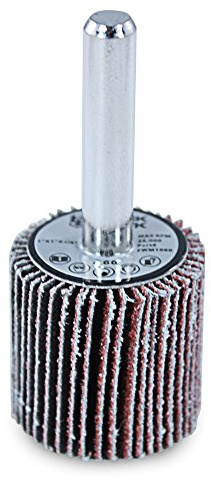 BHA Aluminum Oxide Shank Mounted Flap Wheels, 1” x 1” x 1/4”, 60 Grit - 5 Pack