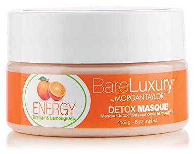 Morgan Taylor Nagellack BareLuxury, Spa-Geschenke, Fußmassage, Selbstpflege-Geschenke, Entspannungsgeschenke (Energy Orange & Lemongrass Maske, 237 ml)